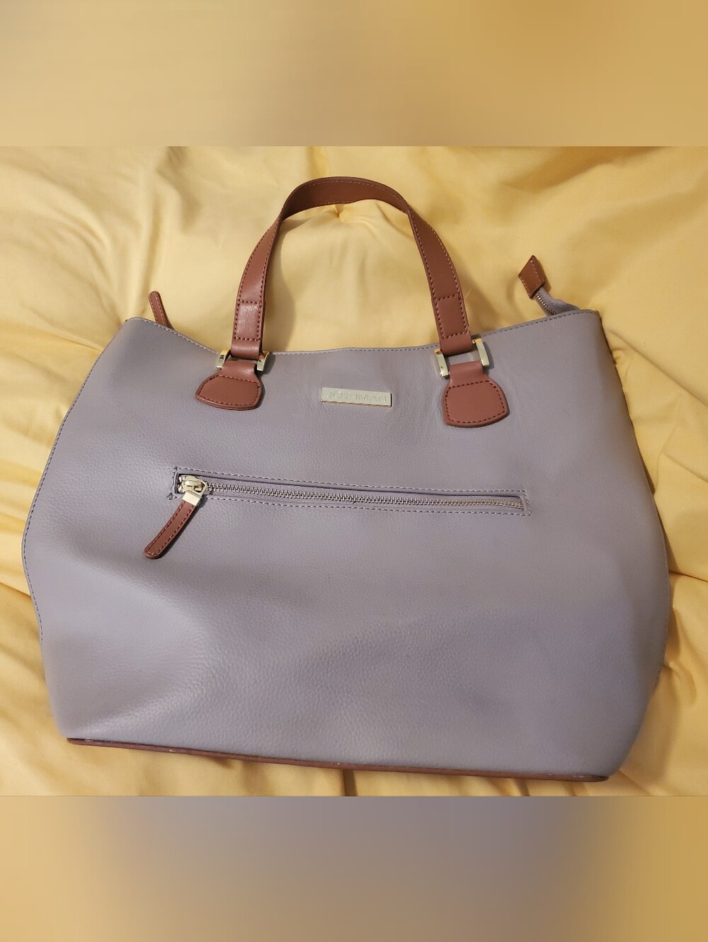 Joy & Iman Large Gray Tote Bag